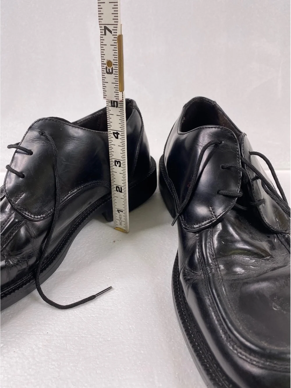 Reaction black leather dress shoes size 7